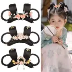 CHILDREN'S COSTUME TIRE WIG CUTE GIRLS HANFU MODEL兒童古著頭飾假髮可愛