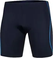 [Aqua Speed] (10. BLAKE - Navy / Blue, Large) - AQUA-SPEED Men's Jammers Different Models Firm fit Swimwear UV protection Chlorine resistant Dimensionally stable Effective against muscle fatigue