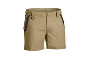 Bisley Mens FLX & MOVE Stretch Shorts BSH1131 - Khaki
