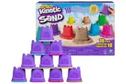 Kinetic Sand, Castle Containers 10-Color Pack Colored Sand for Stocking Stuffers, Christmas Gifts, Goodie Bags More