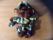 Teddy Bear 8-10" Soft Body Bear With Army Outfit + Accessories Complete