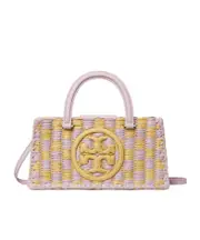 Tory Burch Woven Logo Tote One size lavender