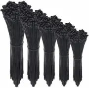 100 pack 8" to 24" Nylon Plastic Cable Zip Ties Wire Self-Locking 50-175Ibs