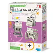 4M Eco Engineering 3-in-1 Mini Solar Powered Robot DIY Build/Play Kids Toy 8+