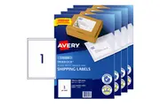 Avery 959009 L7167 Trueblock Shipping Label Laser 1/Page White 100 Sheets Pack 4