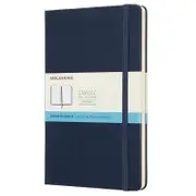 Moleskine Classic Dot Grid Hard Cover Notebook Large (Sapphire Blue)