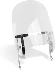19" Motorcycle Windscreen Windshield Compatible with Harley Fat Boy FLFB FLFBS 2018-2023 PC Windscreen Double Bubble (Chrome, 19 inch)