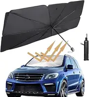 Car Windshield Sun Shade Umbrella, Foldable Universal Fit for Most Cars, SUV & Trucks