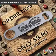DON'T TREAD ON ME - Beer Bottle Opener Stainless Steel Laser Engraved MILITAR