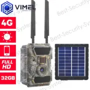 4G Security 32GB Outdoor Trail Camera Solar Wild Life GPS Farm Evidence PIR