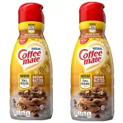 Coffee Mate Brown Butter ChocolateCookie Dough Liquid Coffee Creamer - 2 X 32oz