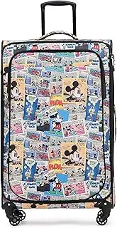 [Disney] 28 Inch Four Wheel Softside Mickey Comiccomic Trolley Case Large Case, Multicolor, 75 cm