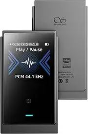 SHANLING UP6 Portable DAC,Headphone Amp with Bluetooth5.2/LDAC/APTX/NFC/CVC8.0 HD Microphone,1.54inch LCD Screen Music Mode/Game Mode/Car Mode,4+Hours Playtime (Grey)