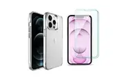 iCoverLover For iPhone 13 Pro Case & [2-Pack] Glass Screen Protectors Clear