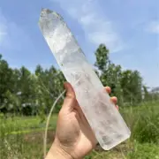 1.2kg Natural Clear Quartz Obelisk Quartz Crystal Point Wand Tower Healing