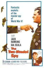 The Two Headed Spy poster Jack Hawkins 1958 Old Film Movie Photo