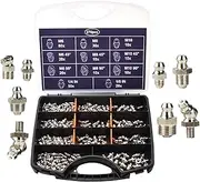 Grease Fitting Assortment - Grease Fittings Kit Assortment - Versatile Sturdy Maintenance Lubrication Tool Set for Car Bikes Trucks Machinery Equipment