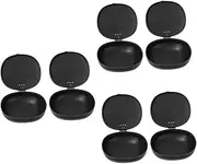 Homoyoyo Storage Case 2-Pack - Durable Plastic Holder for Travel and Home Portable Feminine Hygiene Container Black