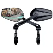 XANES 1 Pair HD View MTB Road Bike Mirrors 360° Adjustable Handlebar Rearview Mirror for Bicycle Motorcycle Accessories