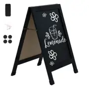 40" x 20" Chalkboard with Chalk and Eraser - Black by Sunnydaze