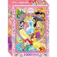 在飛比找momo購物網優惠-Disney迪士尼公主 1000片盒裝拼圖（D）