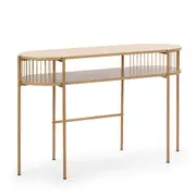 Design Square Connell Modern Wooden Hallway Console Hall Oval Table - Oak