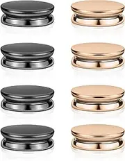 [PEUTIER] 8pcs Hijab Magnetic Pins, Multi-Purpose Magnetic Scarf Clip no Snag Hijab Magnets Scarf Magnetic Clasp Strong Magnetic Hijab Pins Pinless Brooch for Women Clothes