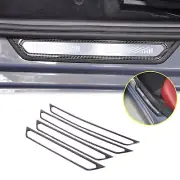 Soft Carbon Fiber External Threshold Strip Sticker For BMW 5 Series 2024+