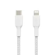 Belkin BOOSTCHARGE USB-C 2M Braided Cable for Apple devices - White