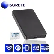 Wireless Hidden Camera WIFI Power Bank 128GB LIVE Monitoring Mobile Nanny Spy