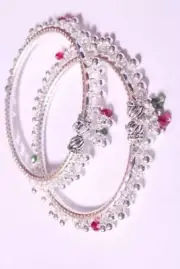 Anklet Silver Plated Ankle Chain Anklets Women's Foot Bracelet Indian Payal