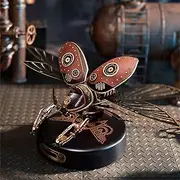 Wowood 3D Puzzles for Adults, 156 Pieces 3D Puzzle with Flapping Wings Rhinoceros Beetle Mechanical Puzzle, Puzzles for Adults and Teens to Build, DIY Model Kits Great Gift (MI-01)