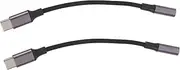 Gadpiparty 2Pcs Type C to Headphone Adapter USB Converter for Smartphones Lightweight and Durable Design Functionality for Go Use