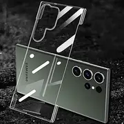 [RUNGOS] for Samsung S22 Ultra Case Borderless (Bare Metal Feel) [Ultra Thin as No Case on] Rapid Heat Dissipation for Samsung Galaxy S22 Ultra Phone Case, Resilient Shockproof Cover 6.8'' Crystal Clear