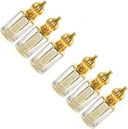 BELLIFFY 3Pcs Empty Essential Oil Roll Bottles Portable Perfume Roller Bottles with Rolling Ball Design for Easy Application Convenient Travel Perfume Containers