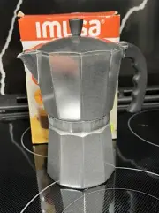 IMUSA Espresso Coffee Maker 9 Cup Cool Touch Handle Espresso Coffee Aluminum NEW