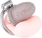 Male Chastity Lock Cb Lock Chastity Device Stainless Steel Hidden Lock Penis Cage Alternative Sex Toy Penis Restraint Cock Ring Short 50Mm
