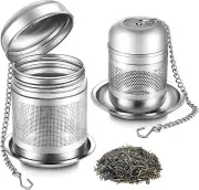 2Pcs Tea Infuser for Loose Tea, Extra Fine Mesh Tea Strainers Teapot Cups