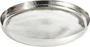 Elegance Round Tray Serveware Accessories, 16", Silver