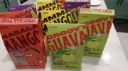 Pulpito Bites 4 Flavors- 48 packs of 1.50 G Mango, Masala Mango , Falsa, Guava