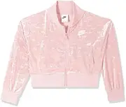 [Nike] Kids Girl's NSW Air Jacket (Little Kids/Big Kids) Pink Glaze/White LG (14-16 Big Kids)