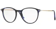 NEW ORIGINAL PERSOL 3147-V 1053 Striped Blue Unisex Eyeglasses 50mm 19 140