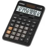 在飛比找PChome24h購物優惠-【CASIO】卡西歐 12位元計算機-黑灰色(AX-12B)