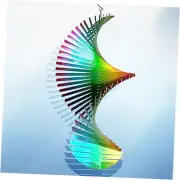 Wind Spinner Rainbow Wave Wind Spinners for Yard and Garden,15in Hanging