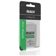 Johnson & Johnson Reach Waxed Dental Floss Cleans Teeth 55 Yard Mint 1ct 6 Pack