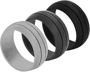 [Dickly] Premium Quality Silicone Wedding Rings for Active Couples - Set of 3