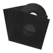 10 Pcs 12" Vinyl Record Jackets for LP Vinyl Records Storage,Black