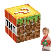 Minecraft-Cube Rubiks Puzzle Rubix Rubics Speed Toy Mind Game Classic Kid Gift