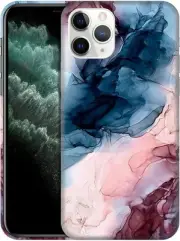for iPhone 11 Pro Max Case - Abstract Marble Design Printed Cute Plastic