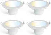LED Downlight 9W – 3 CCT Adjustable,90mm Recessed Ceiling Light, Dimmable, 3000K/4000K/5000K, IP44 Waterproof, RCM & IC-F Certified -10 Pack with AU Plug (4)